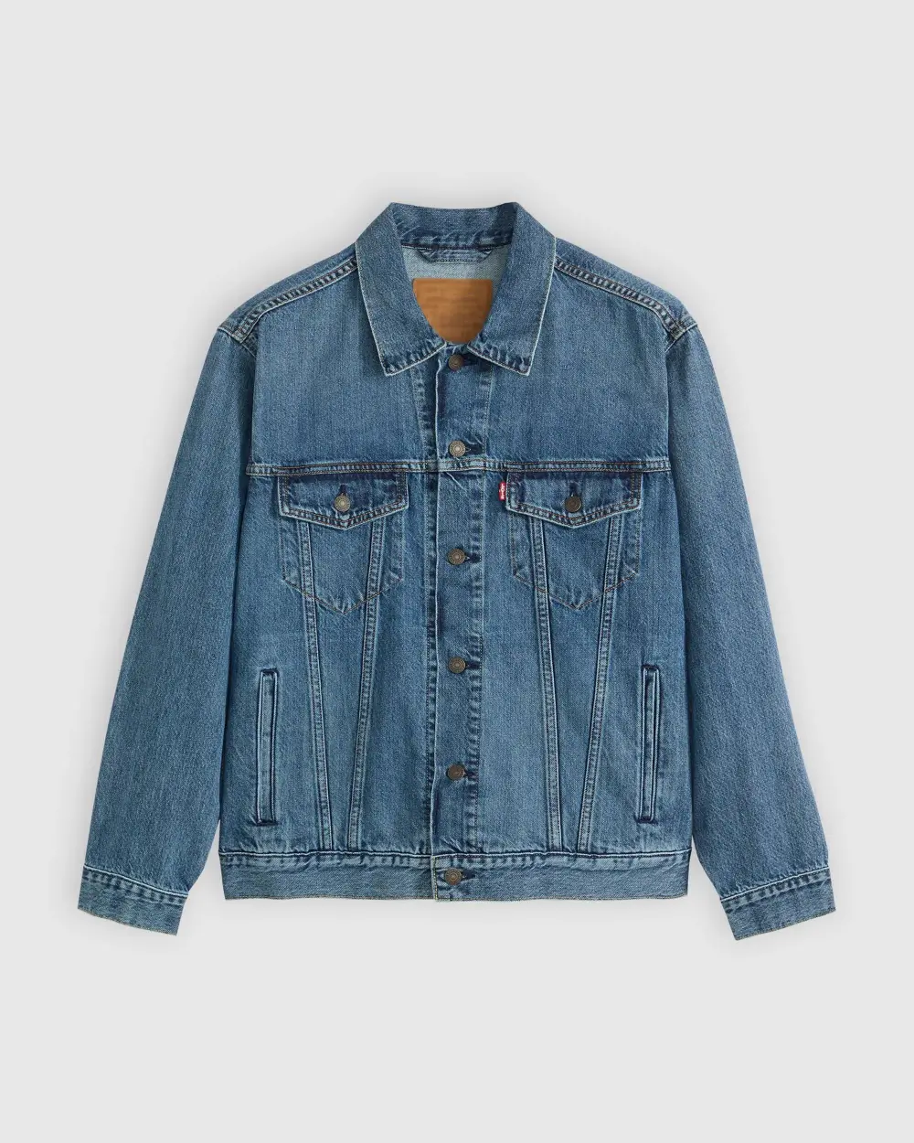 Men's 6-Pack Relaxed Fit Trucker Denim Jacket