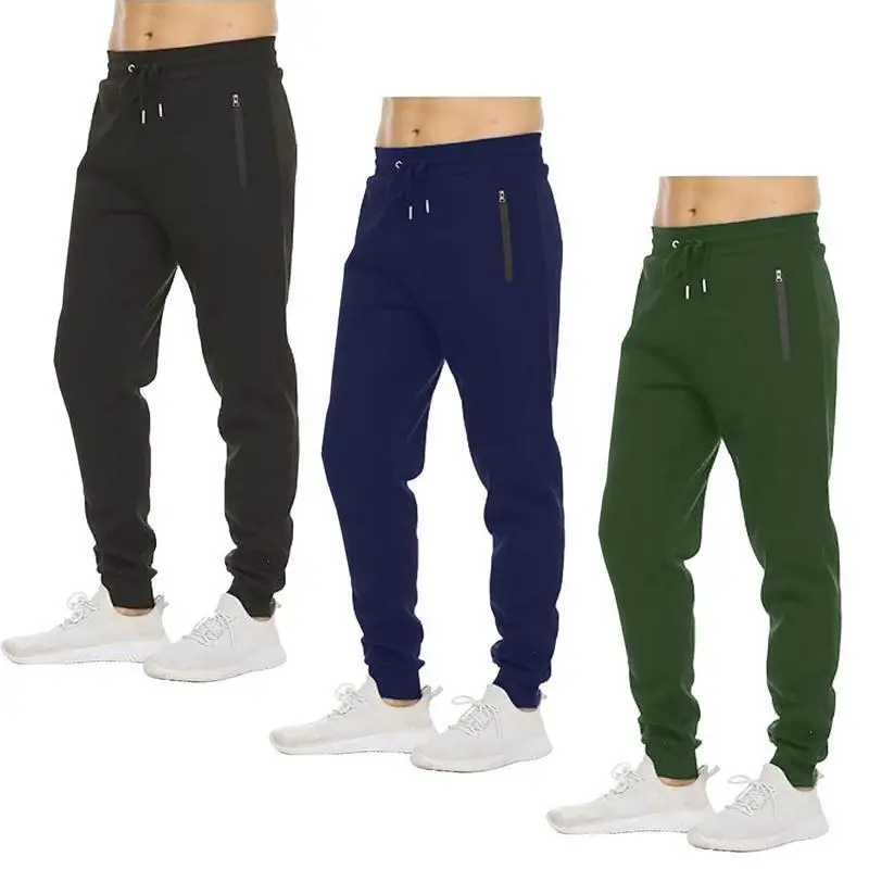 3 Pack Fleece Active Athletic Jogger Sweatpants with Drawstring Sizes S-4XL