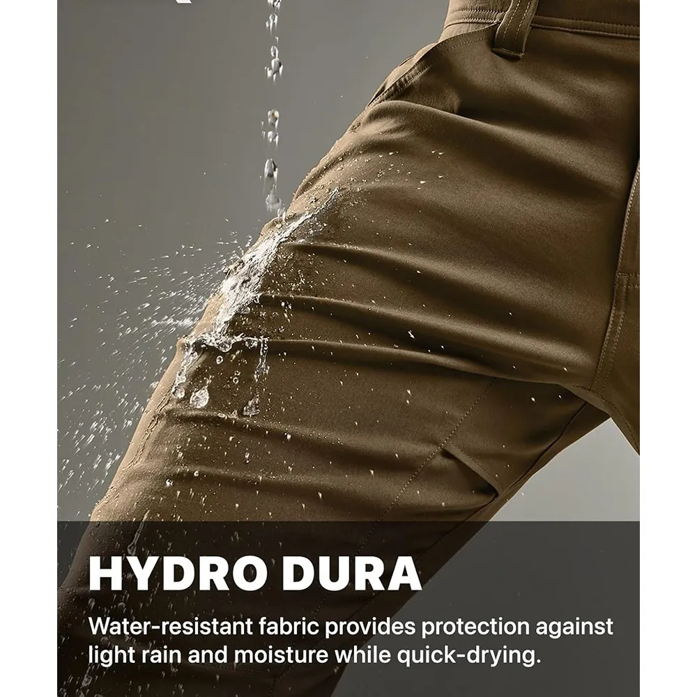 Men's Cool Flex Tactical Pants, Water Resistant Lightweight Stretch Cargo Work Hiking Pants
