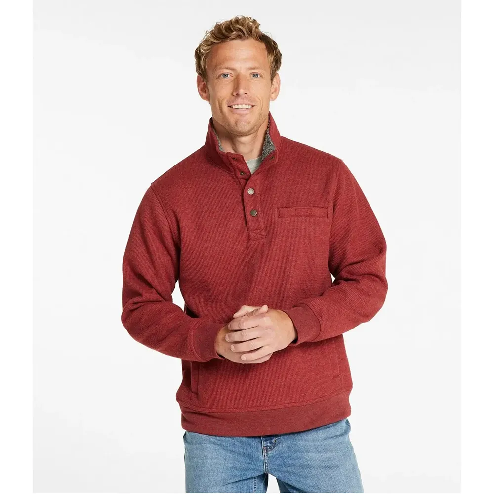 Men's Katahdin Iron Works Bonded Waffle Fleece, Mockneck