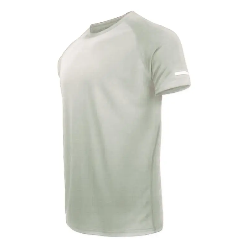 🔥12-Pack Men's Plain Reflective Design Sports Tee, Breathable Quick Drying Short Sleeve T-shirt