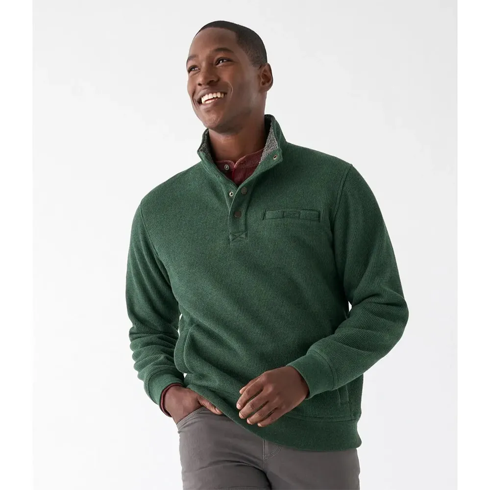 Men's Katahdin Iron Works Bonded Waffle Fleece, Mockneck