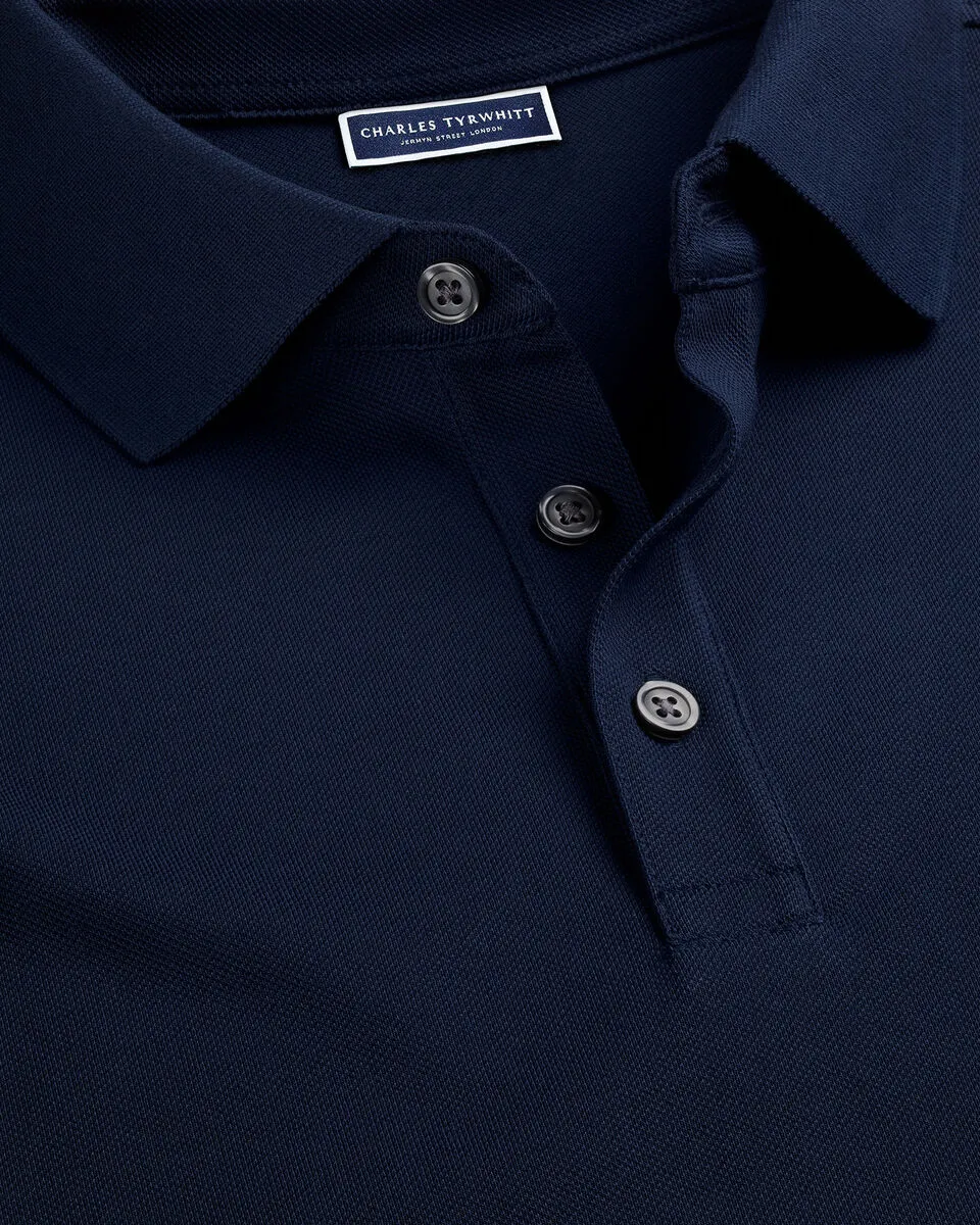 Men'S Casual Business POLO Shirt, Breathable Pique Fabric