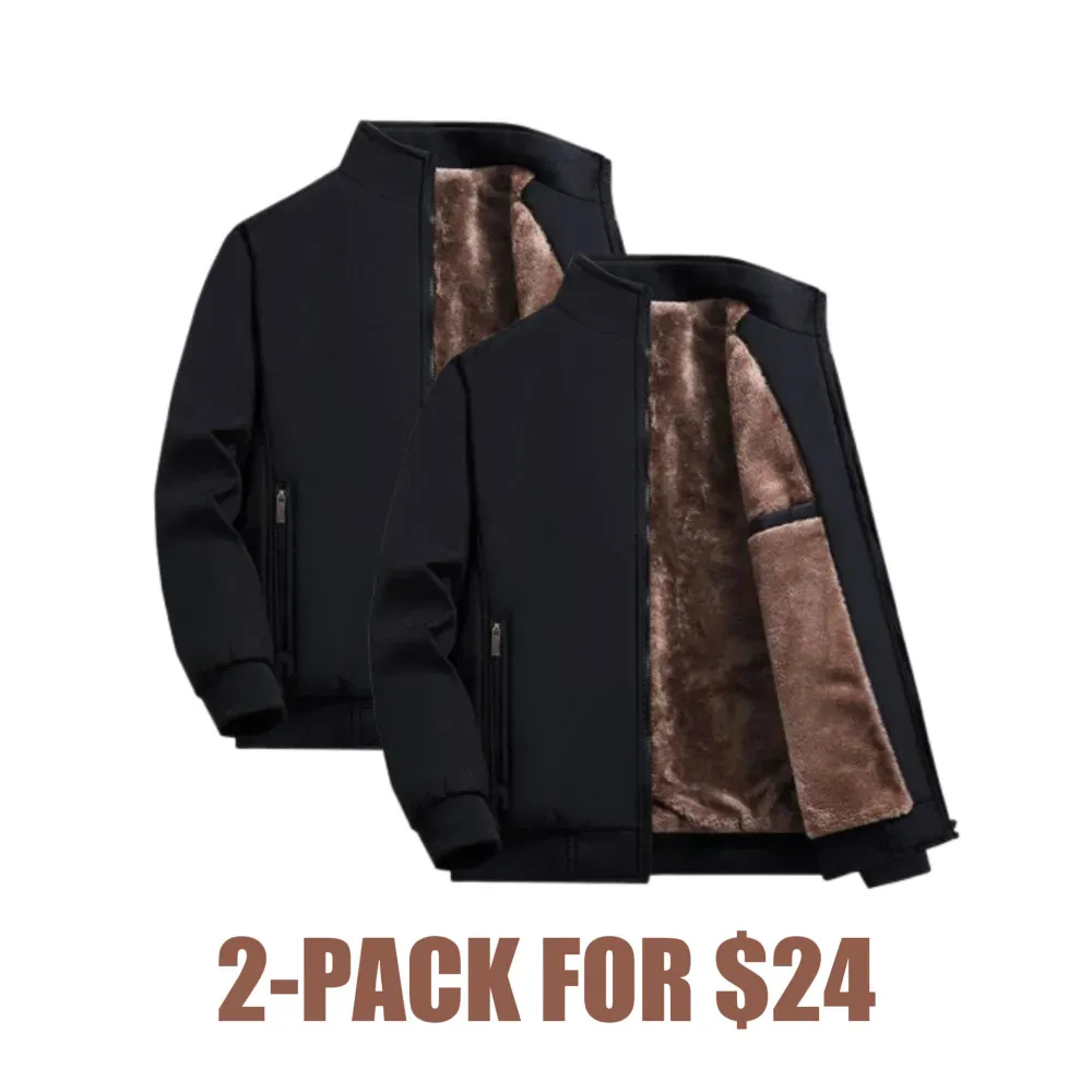 🔥Men’s Thermal Fleece Zip Jacket – Warm, Durable Outerwear for Fall & Winter Adventures