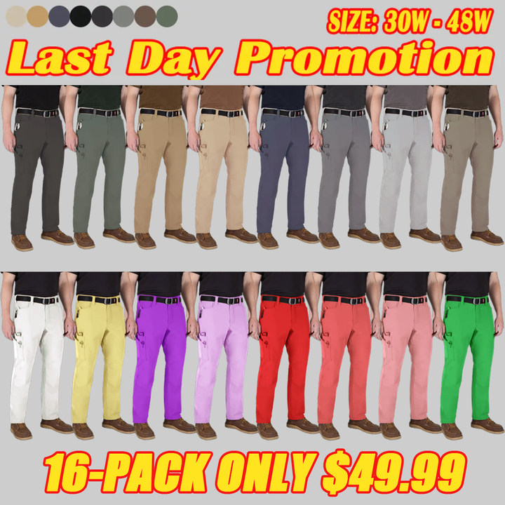 Men's Ripstop Tech Pants,Water Resistant Outdoor Tactical Pants