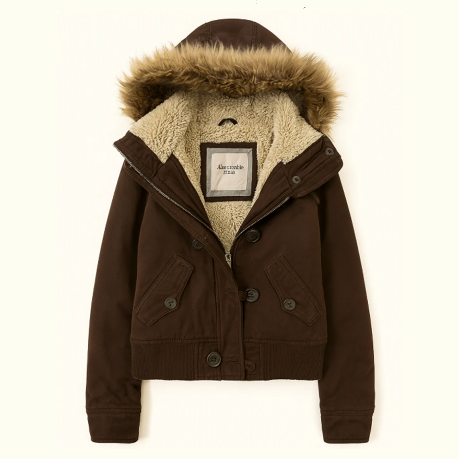 Sherpa-Lined Winter Coat