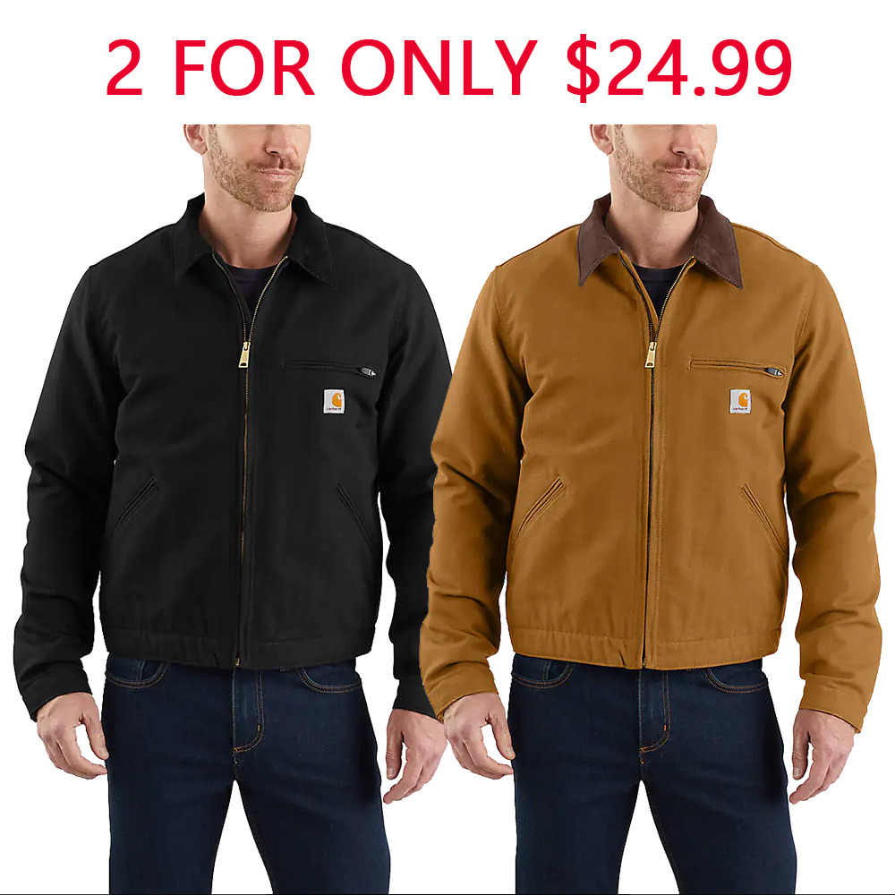 Men's Blanket-Lined Detroit Jacket - Relaxed Fit - Duck - 1 Warm Rating