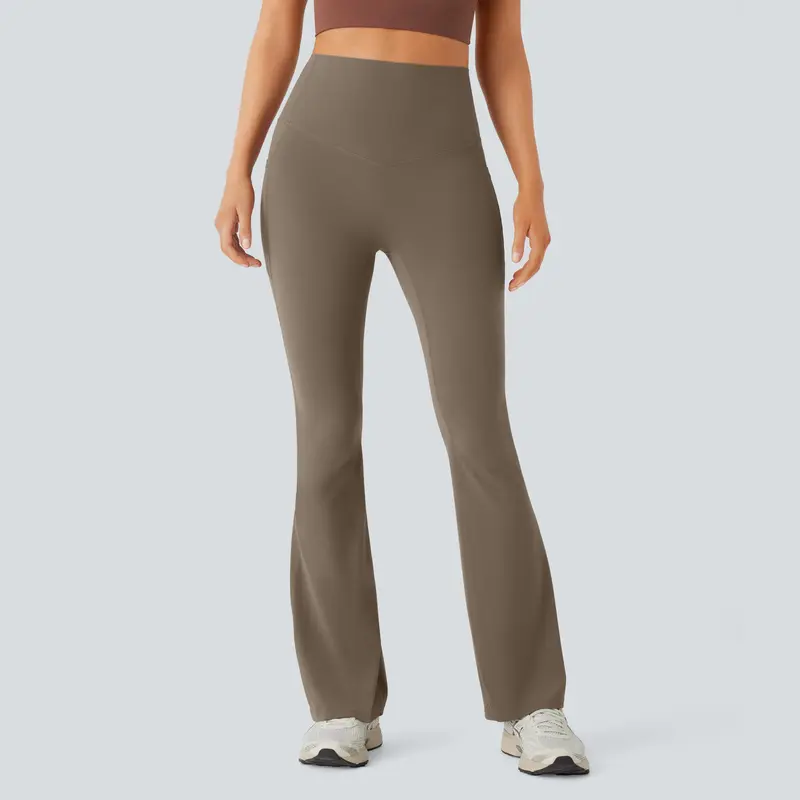 Halara UltraSculpt High Waisted Tummy Control Pocket Shaping Yoga Bootcut Leggings