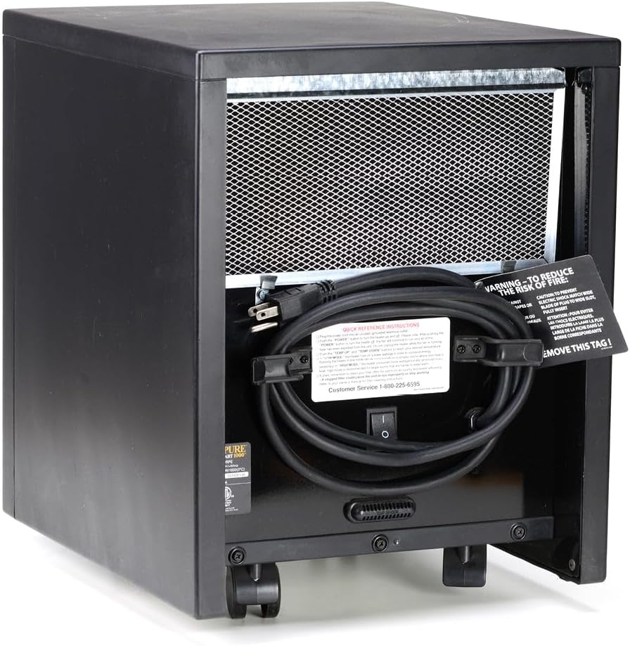 Classic CopperPLUS Infrared Heater — 1500 W Energy-Efficient Zone Heater for Large Rooms up to 1000 sq ft — Quiet Operation, Cool-Touch Safety, Portable Comfort for Home, Bedroom or Office