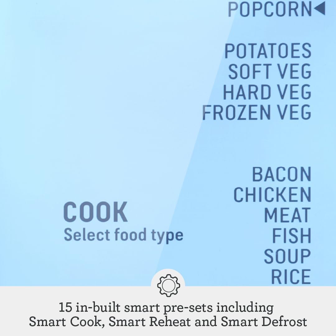 Smooth Wave Countertop Microwave Oven, Brushed Stainless Steel
