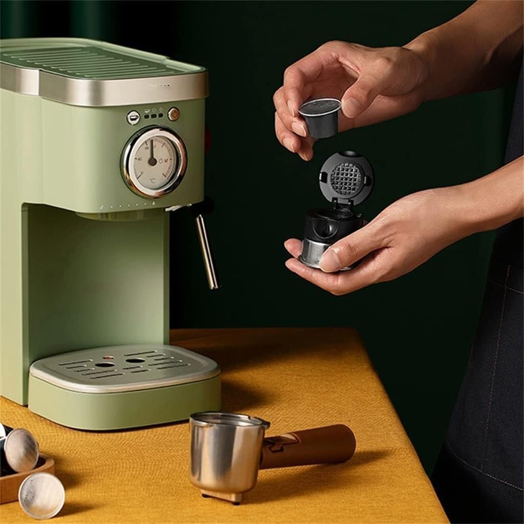Semi-automatic Stainless Steel Coffee Machine, Electric Frother, With Milk Frother