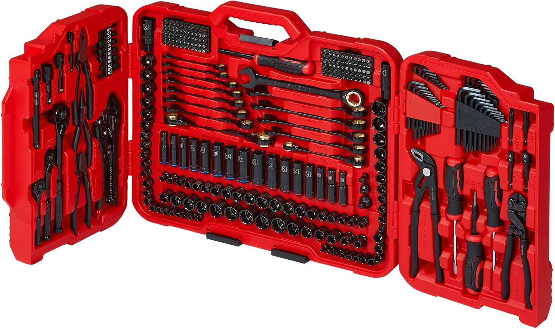 TRUE MECHANIC 312-Piece Mechanics Tool Set and Socket Set, Professional, SAE/Metric