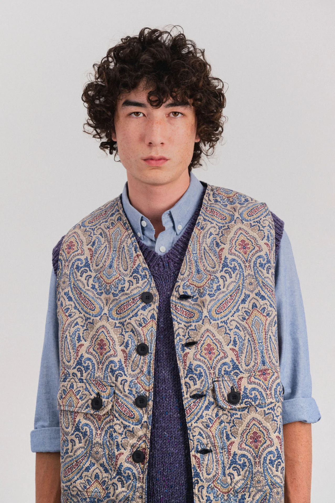 Cosmic Vest - Sand Psych Paisley