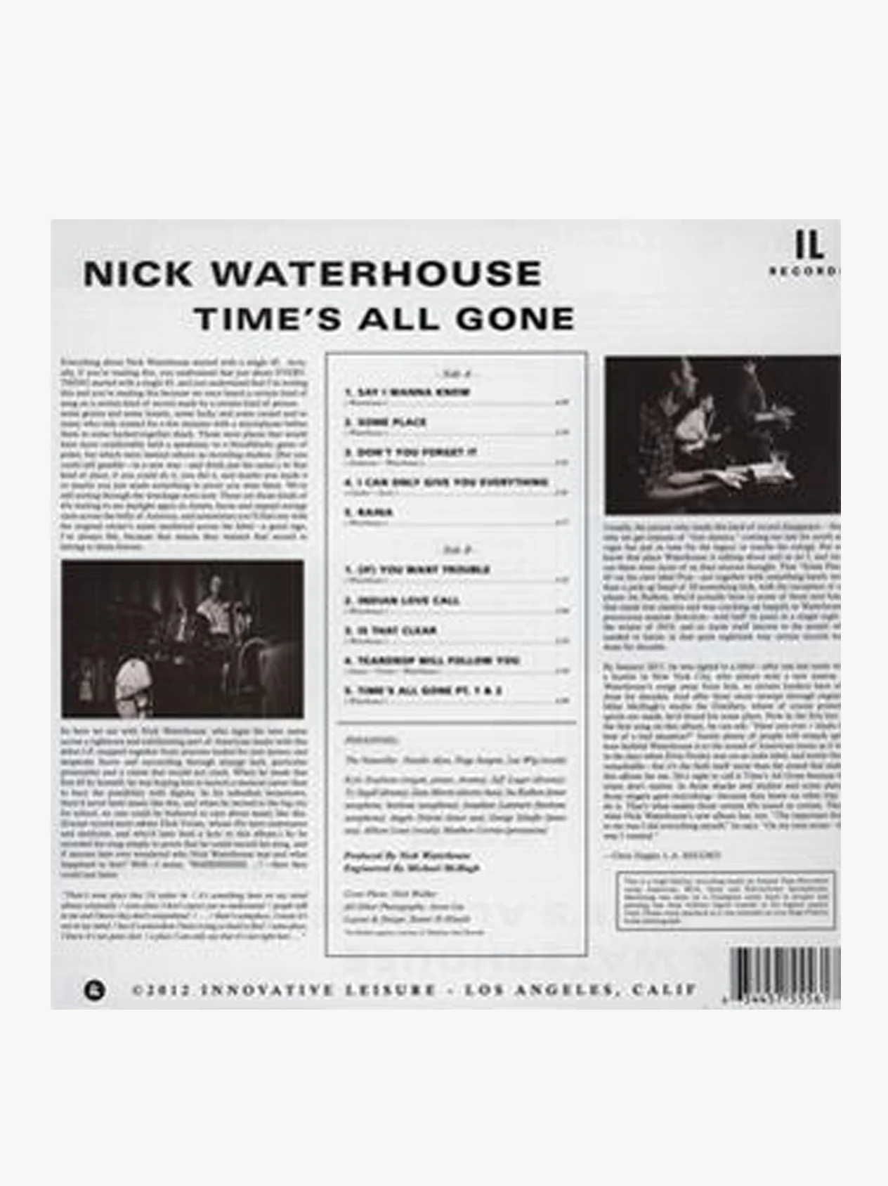 Nick Waterhouse - Time's all Gone LP