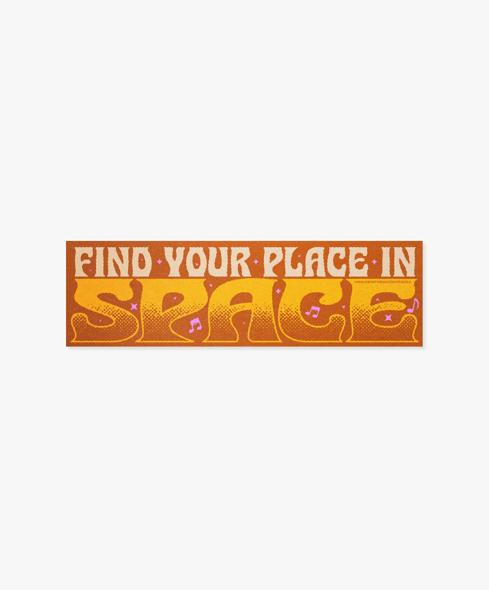 Find Your Place In Space Bumper Sticker