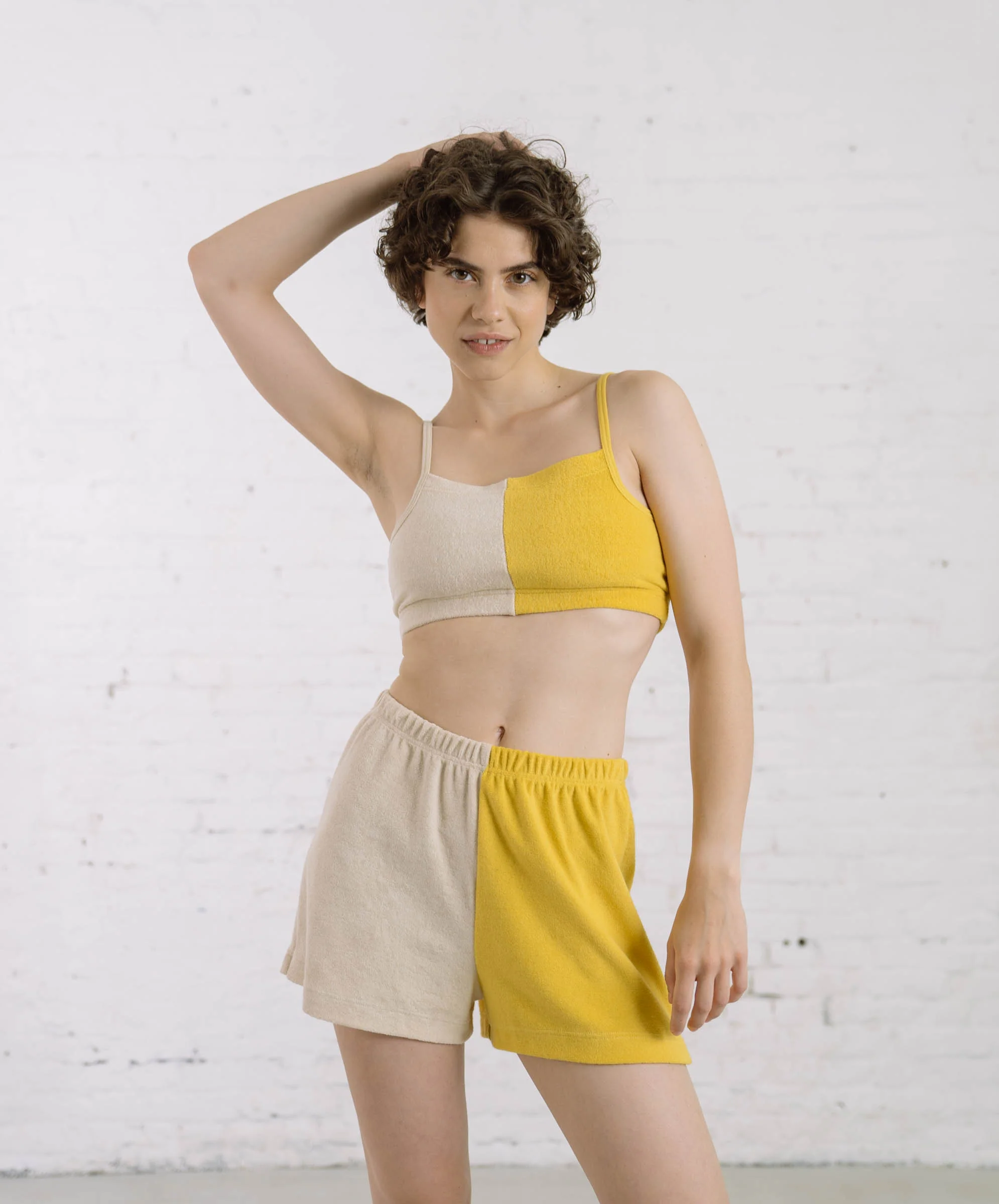 Flaming Grooves Shorts - Daffodil (Women)