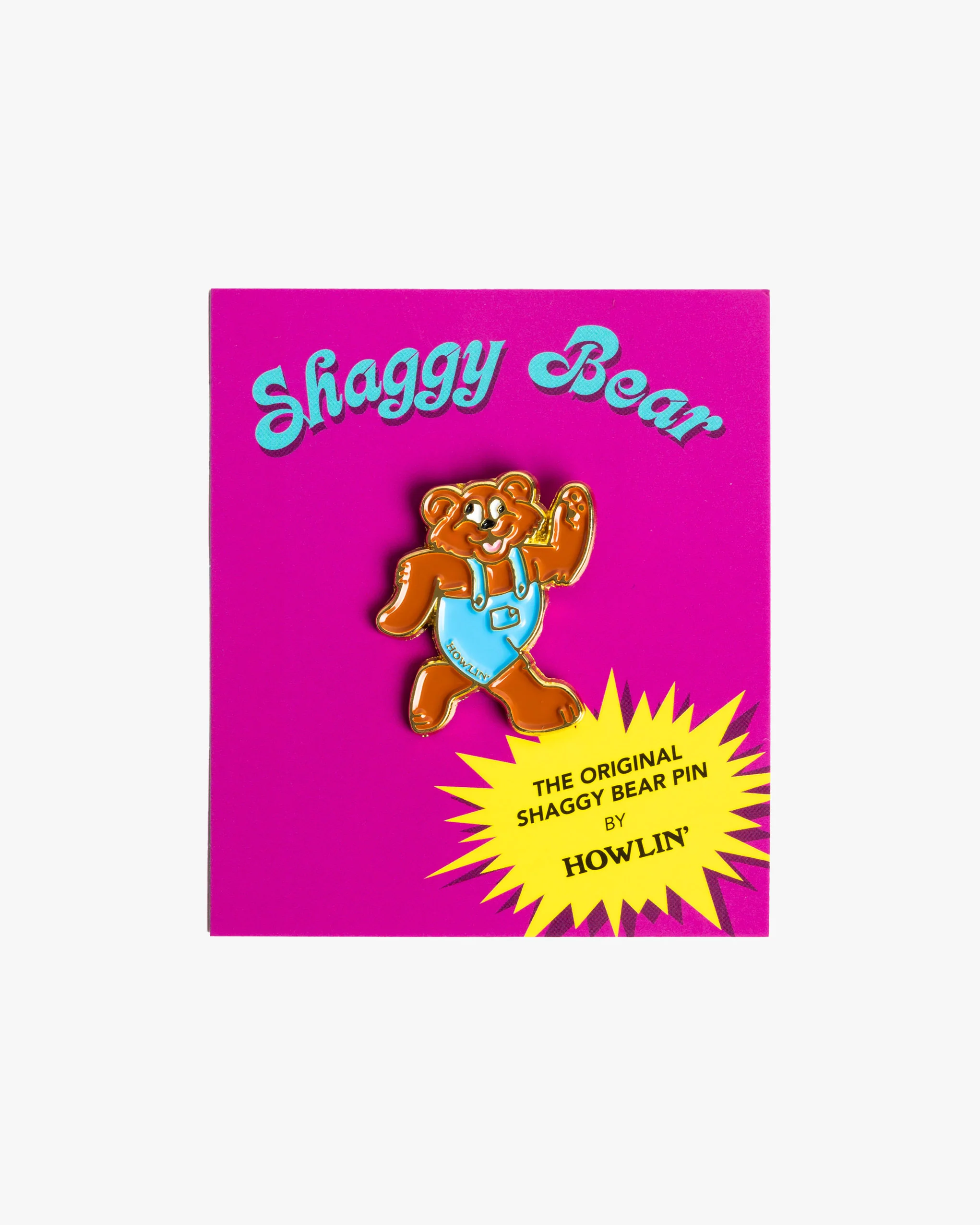 Shaggy Bear Pin *Limited Edition
