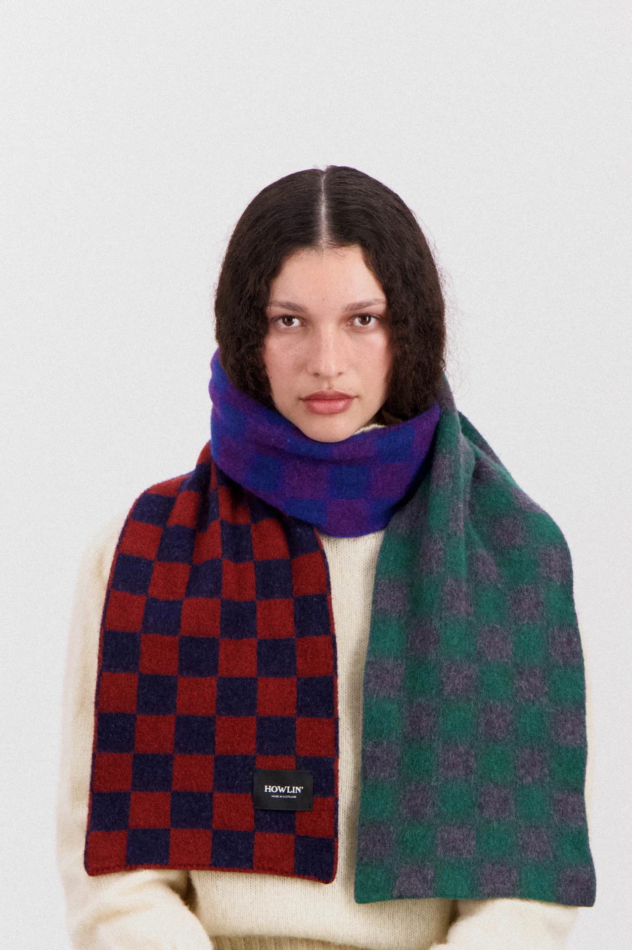 Cosmic Checkerboard Scarf - Nevermind