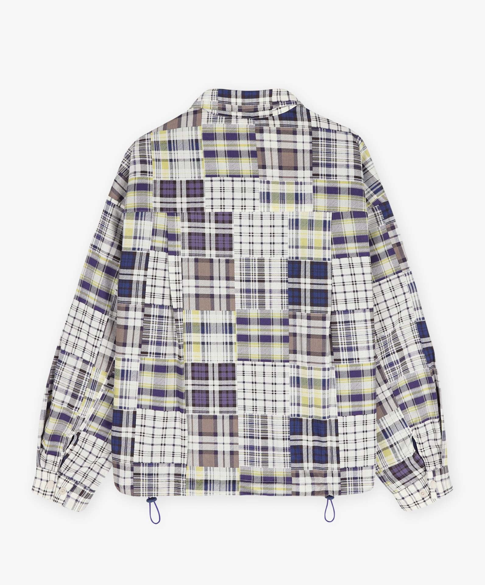 Boxy Swing Jacket - Fantasy - Blue Madras Mix