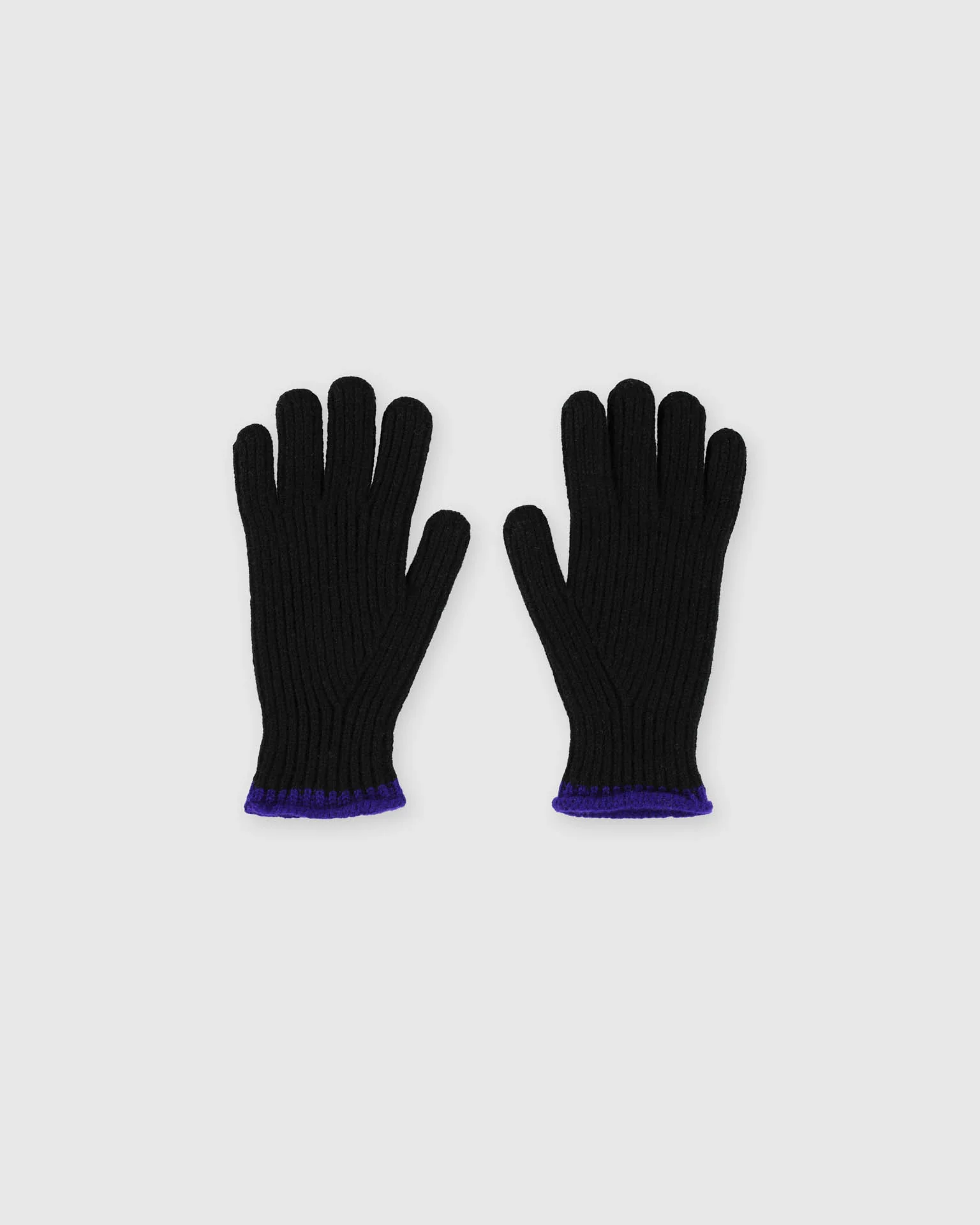 Wind It Up Ribbed Gloves - Black