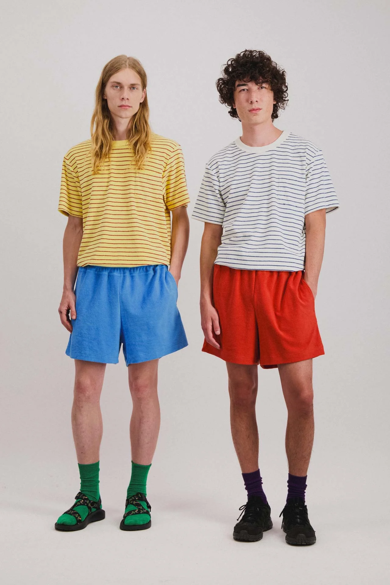 Towel Shorts - Uni - Red Fire