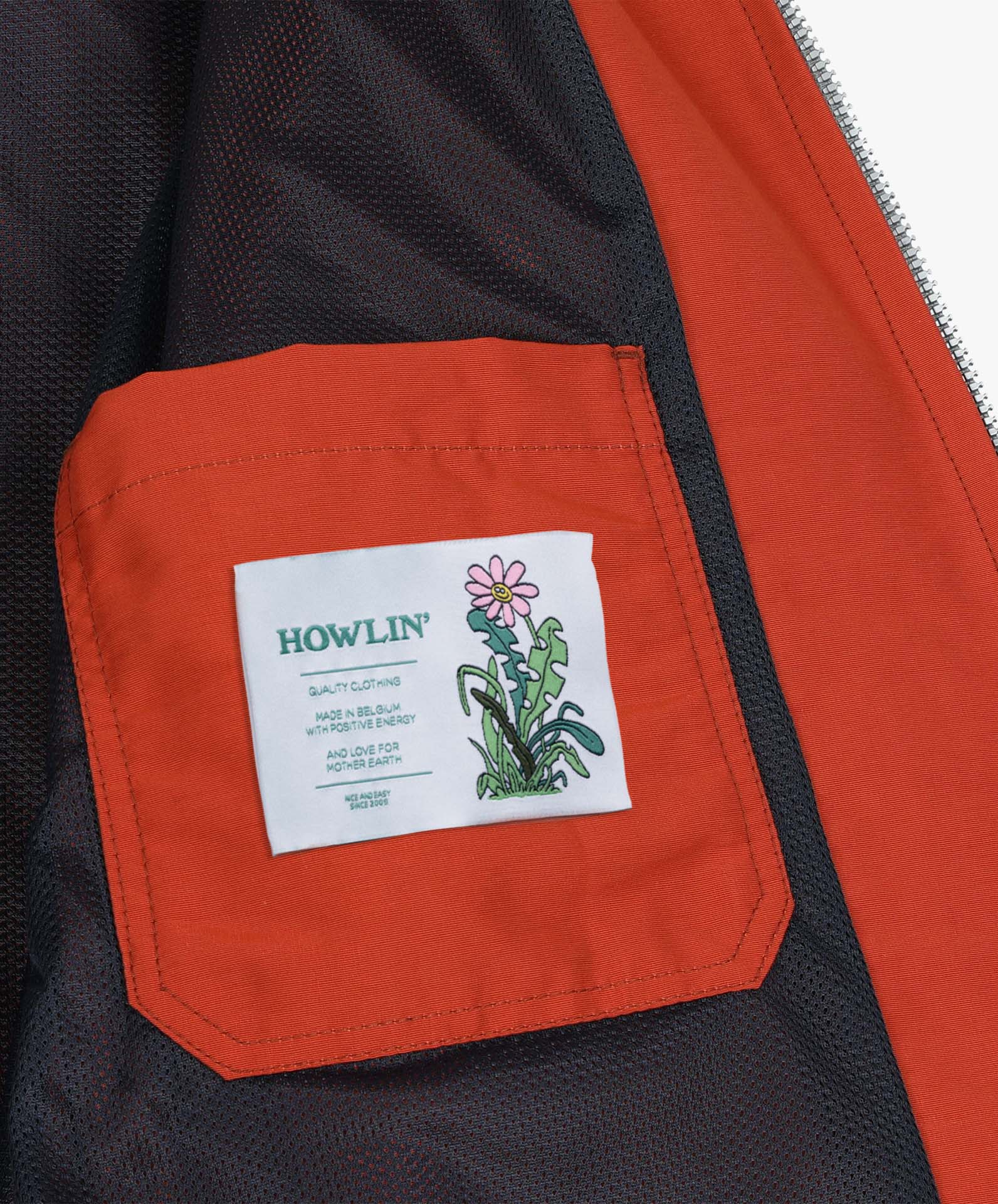 Boxy Swing Jacket - Howlin’ Flower - Reddish