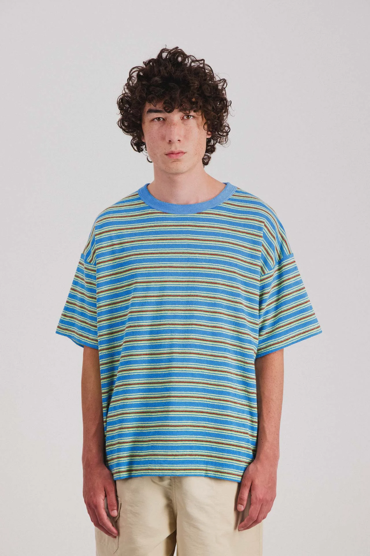 Boxy Freedom T-shirt - Blue ghost