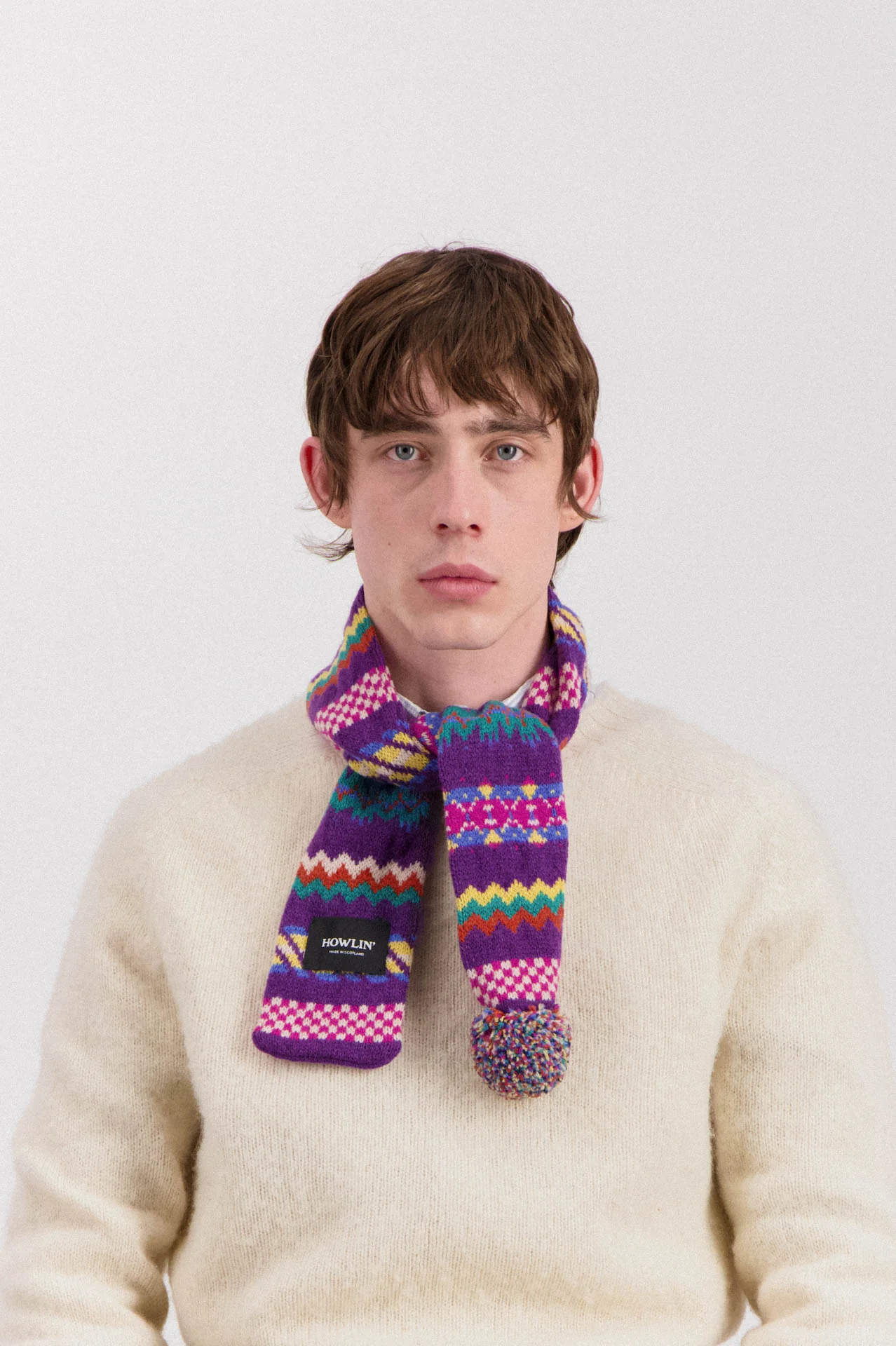 Small Woolen Wonder Scarf - Violet Dream