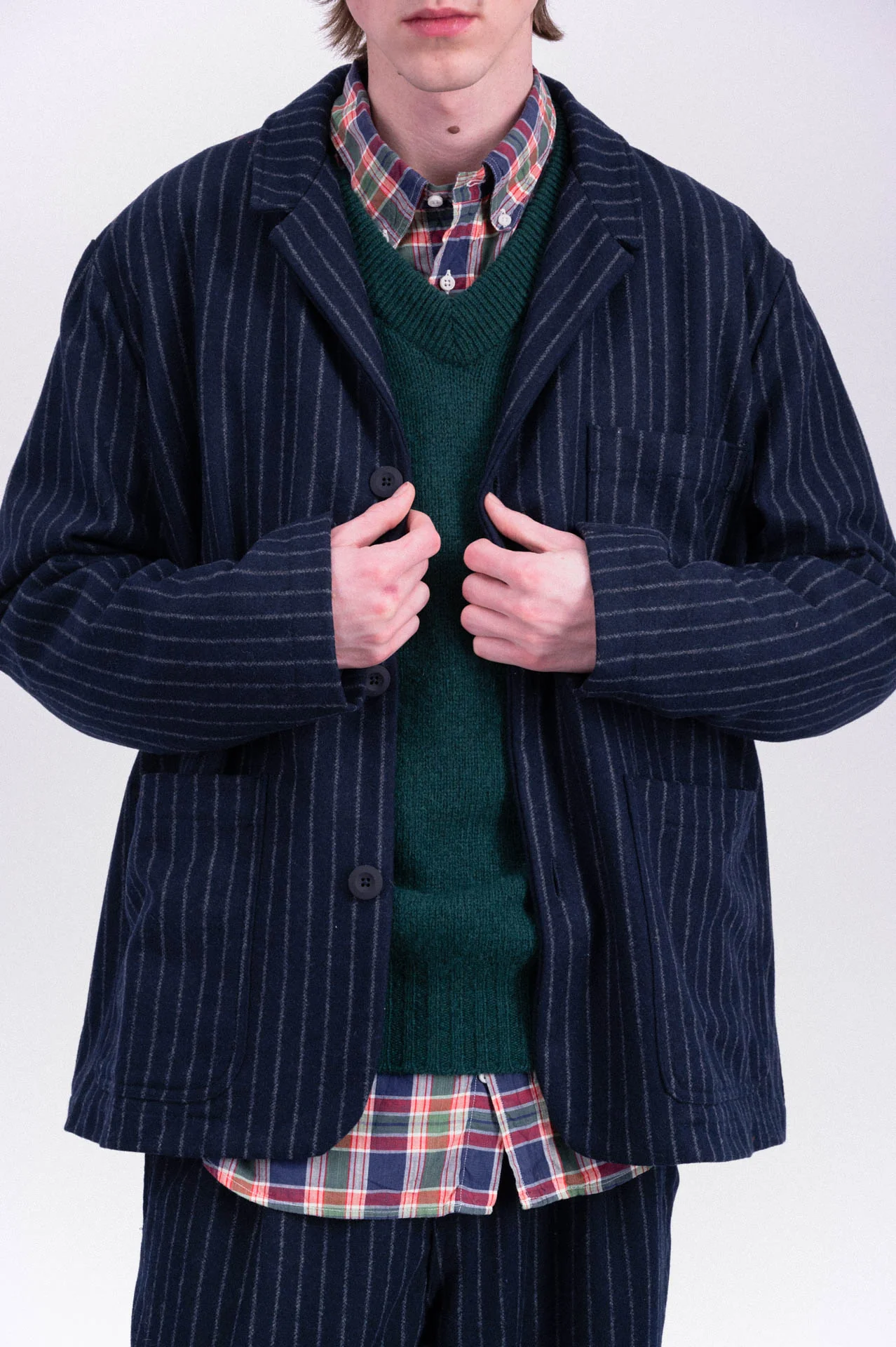 Cosmic Blazer - Wool - Striped