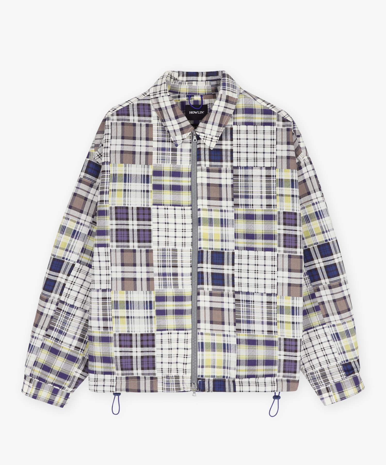 Boxy Swing Jacket - Fantasy - Blue Madras Mix