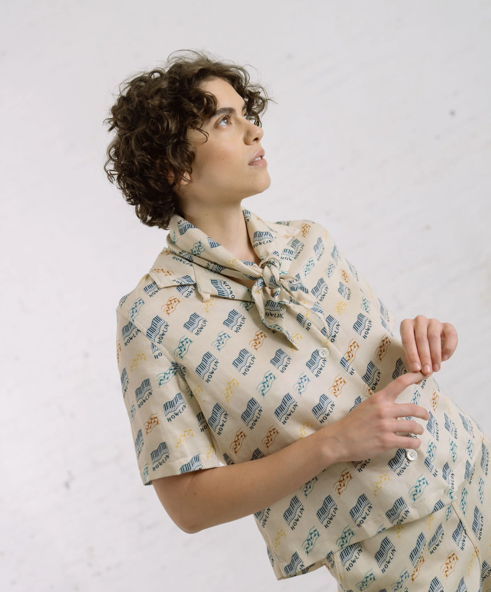 Cocktails For The Girls Please Shirt - Sand Howlin' Piano Hemp Print (Women)