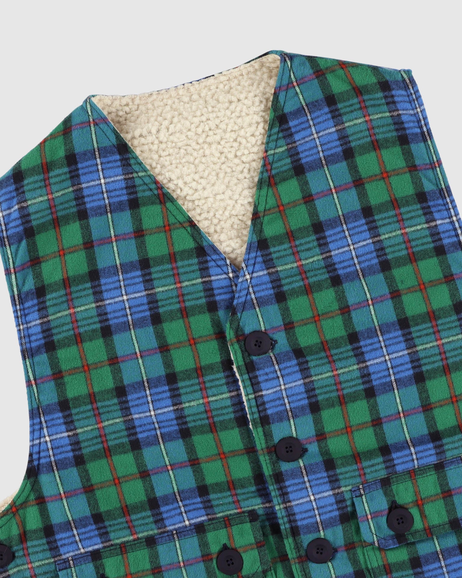 Cosmic Vest - Tartan - Blue