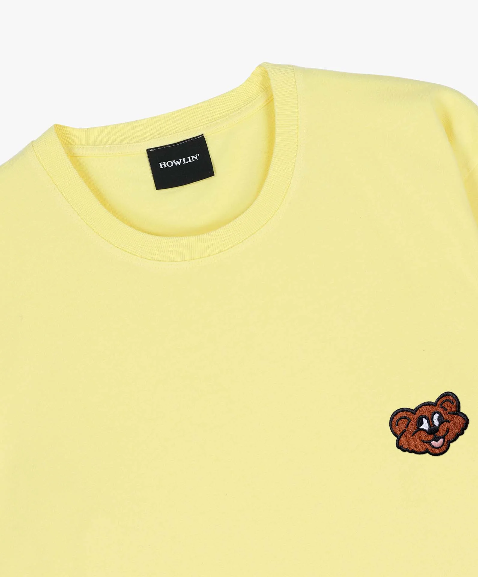 Shaggy Bear T-shirt - Soft Yellow