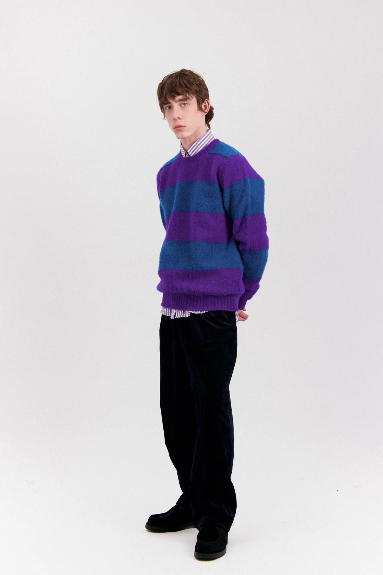 Shaggy Bear - Chunky Stripes - Purple Haze