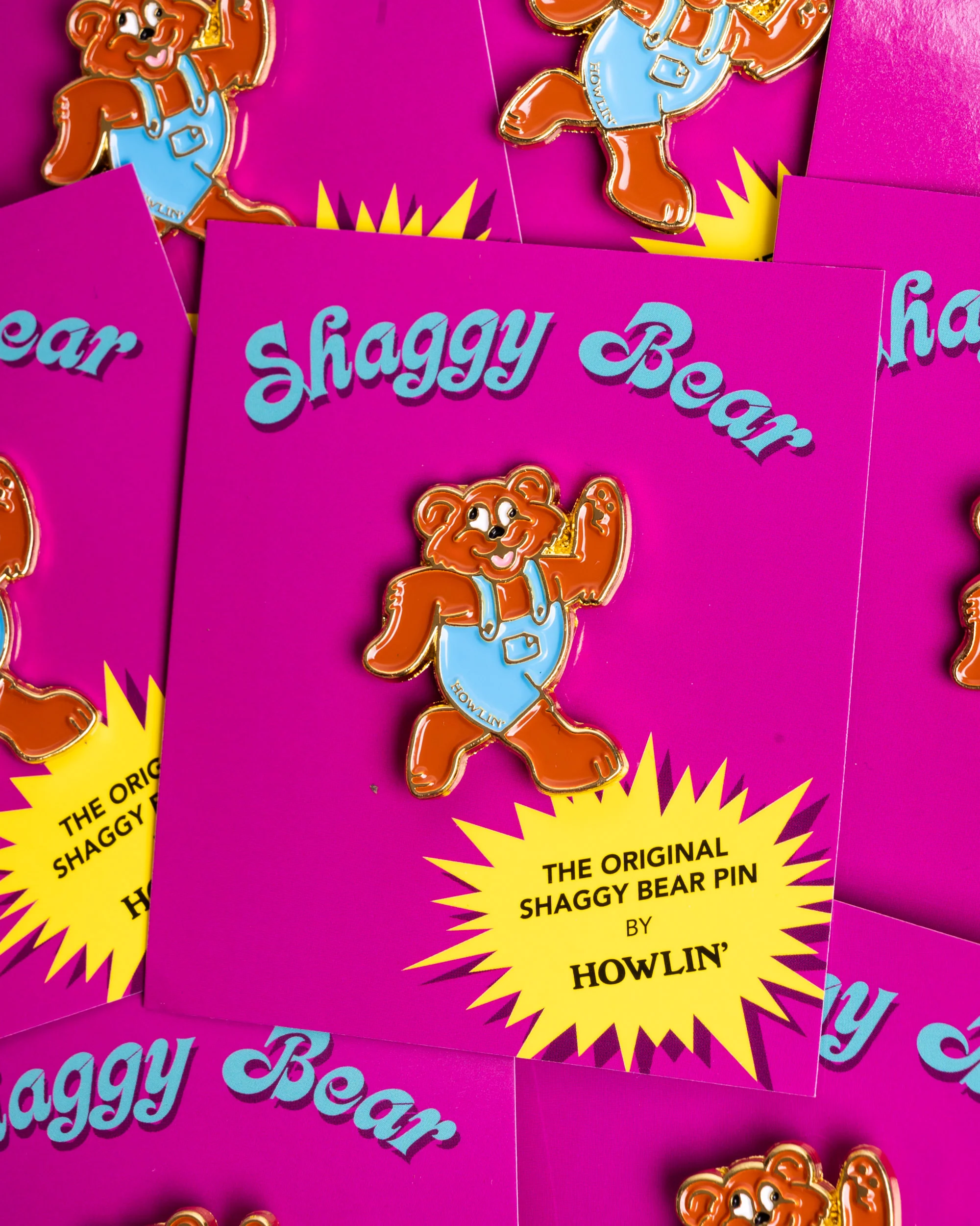 Shaggy Bear Pin *Limited Edition