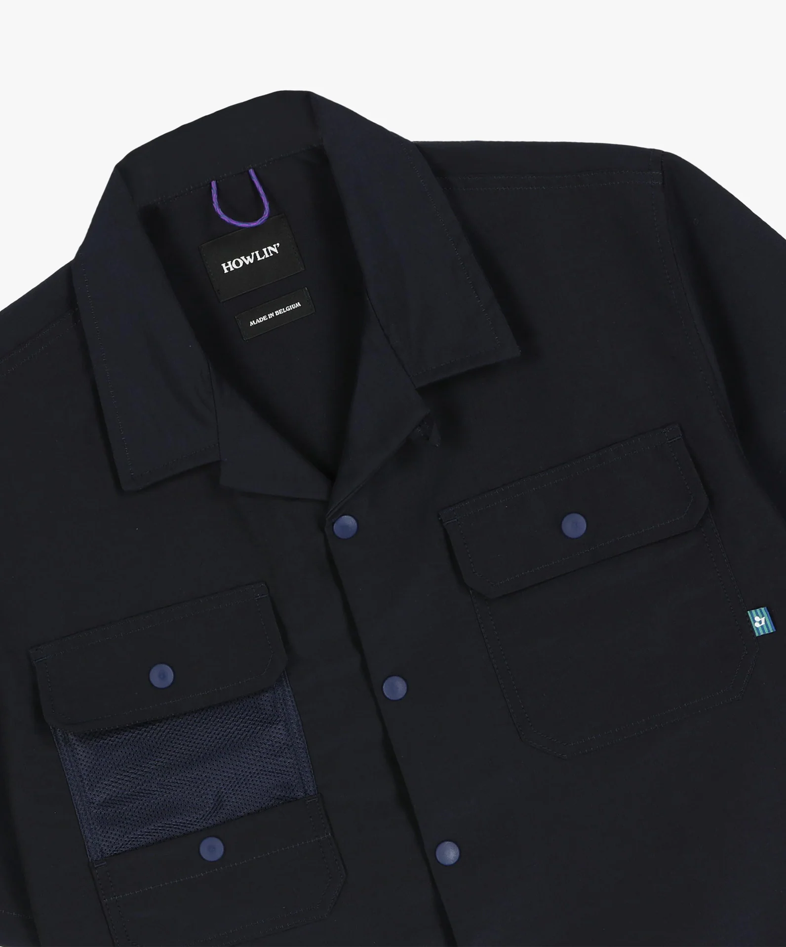 Cosmic Safari Shirt - Navy Water Repellent Nylon