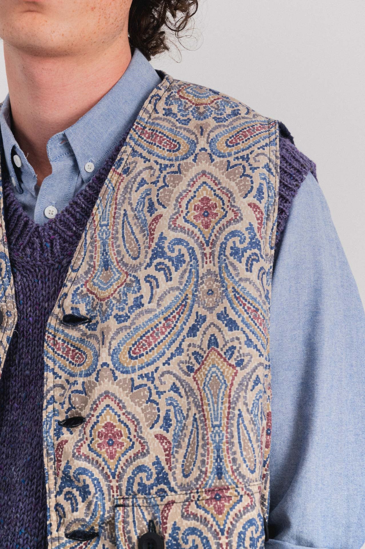 Cosmic Vest - Sand Psych Paisley