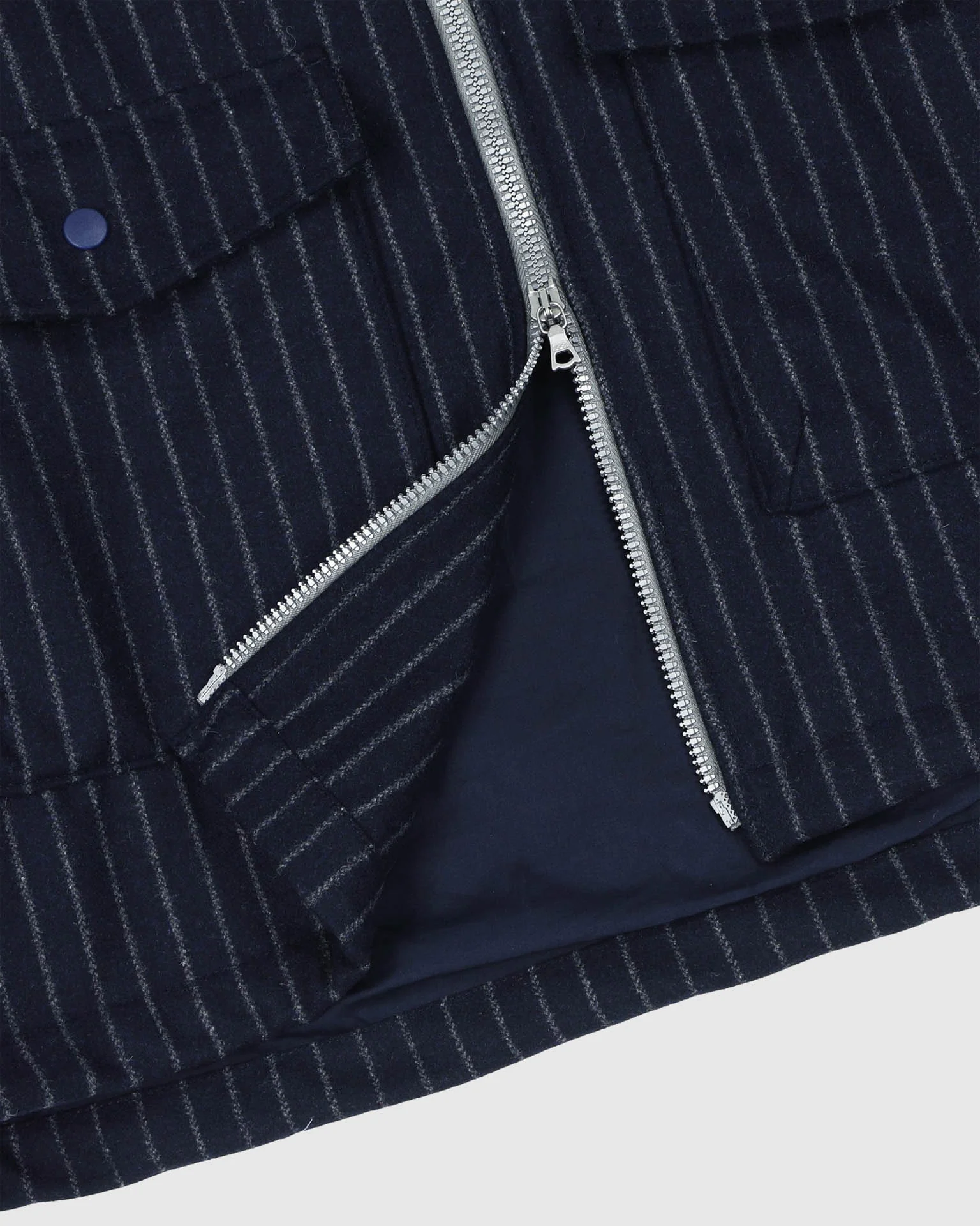 Boxy Swing Jacket - Wool - Striped