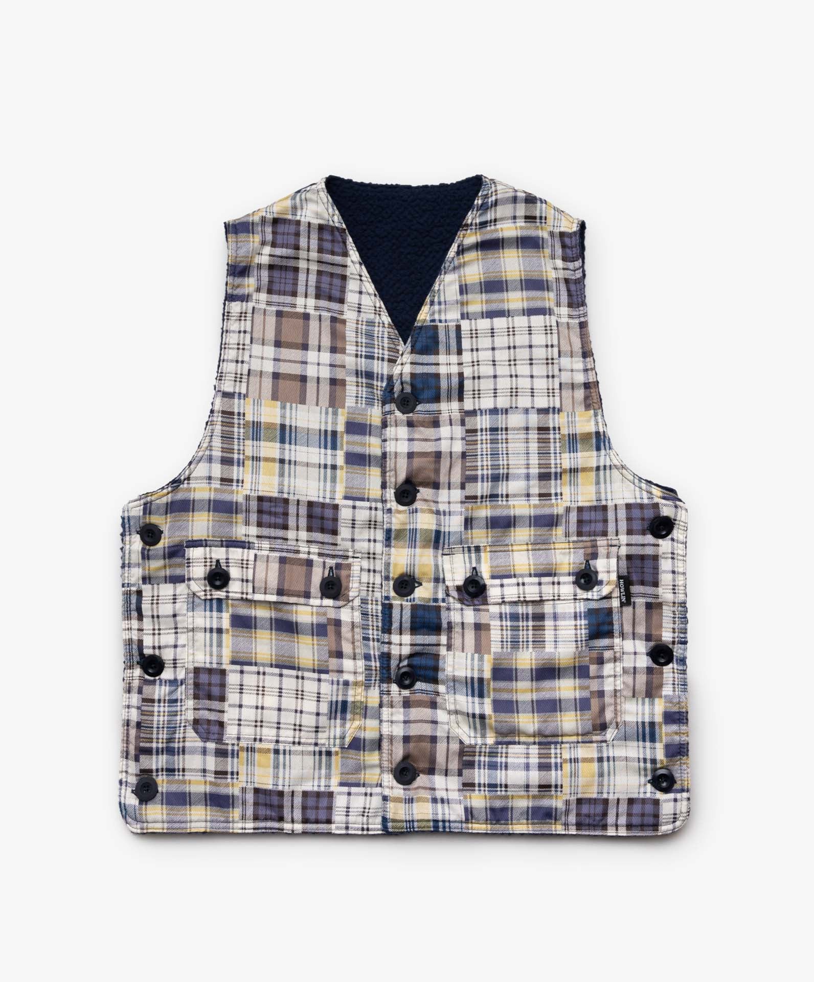 Cosmic Vest - Blue Madras Mix