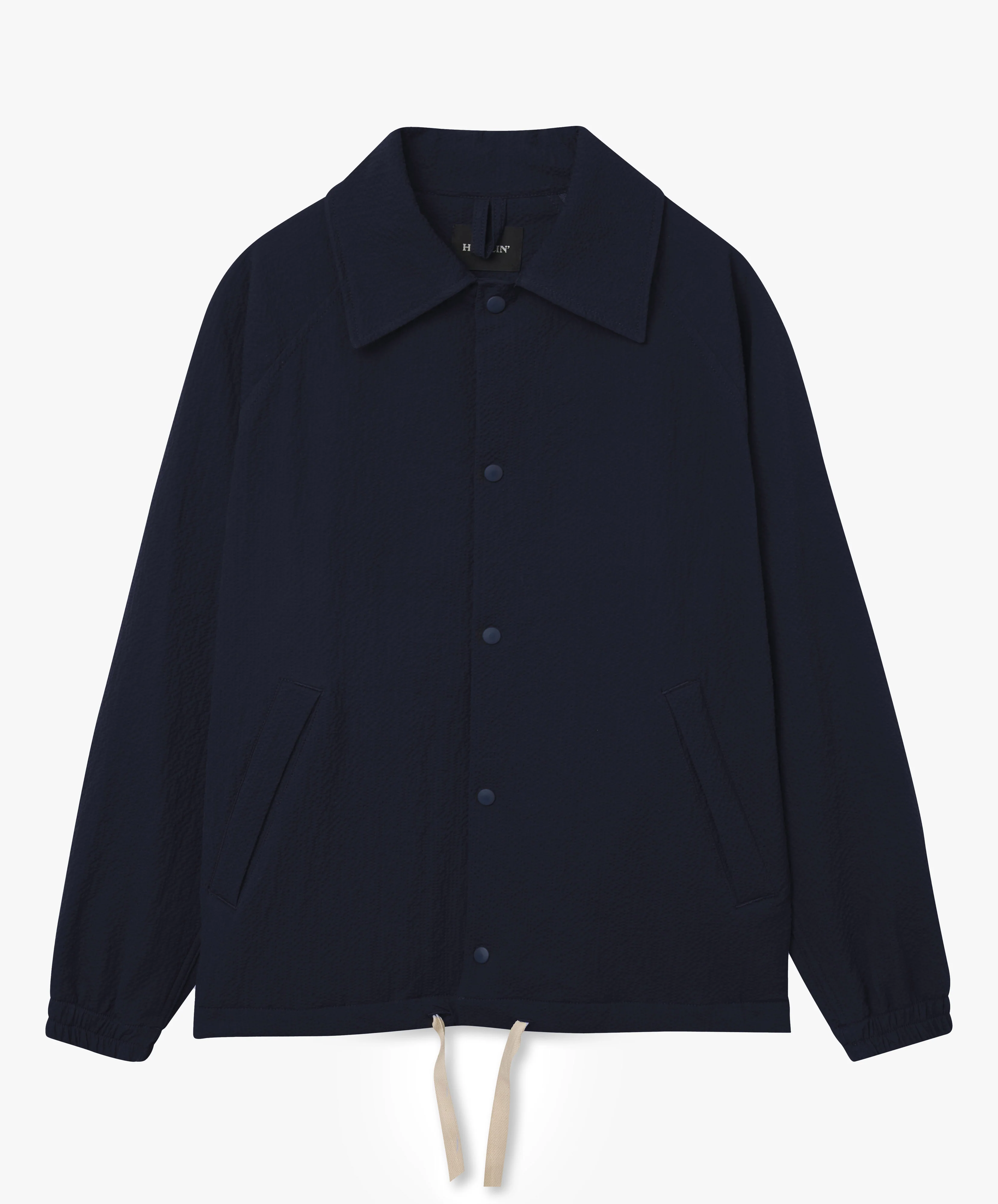Coach Your Jacket - Navy Seersucker