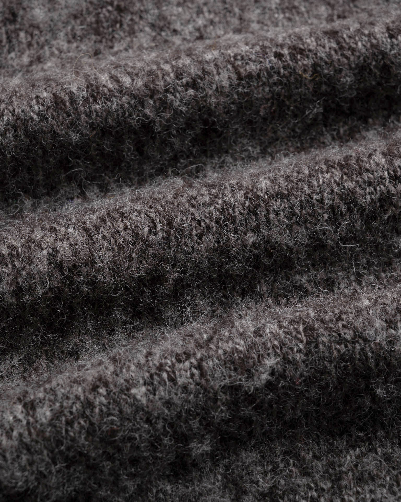 Shaggy Bear Slipover - Black Melange