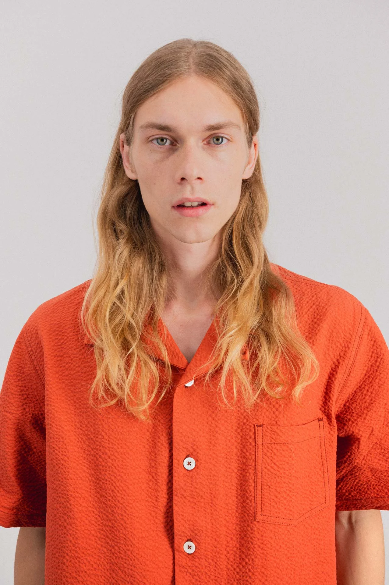 Cocktail Shirt - Seersucker - Red