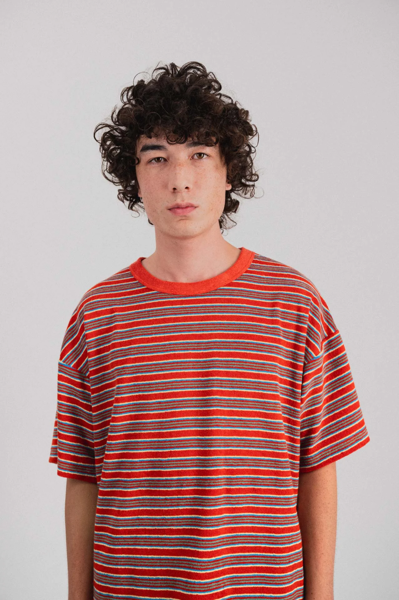 Boxy Freedom T-shirt - Red Fantasy