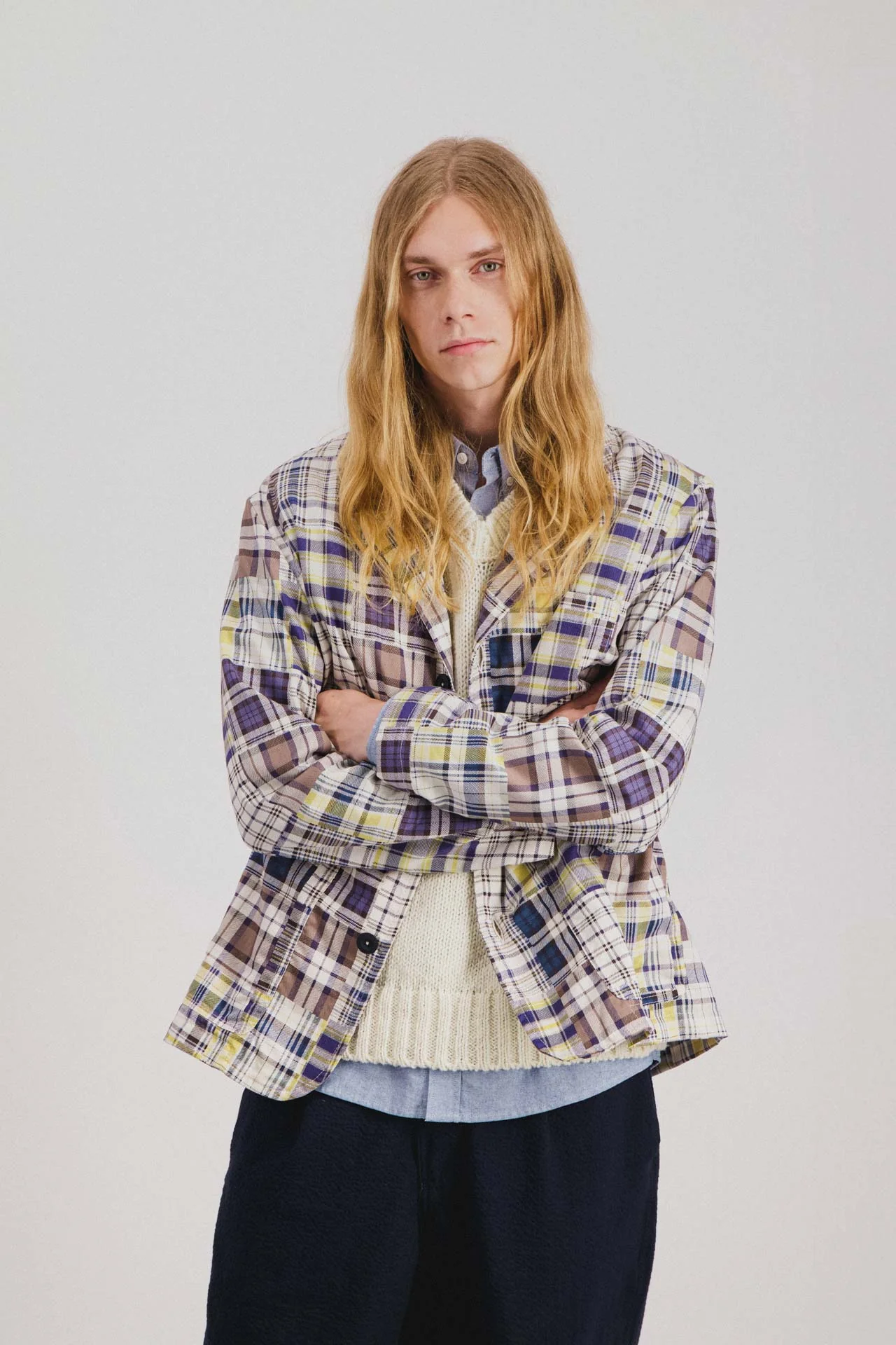 Cosmic Blazer - Fantasy - Blue Madras Mix