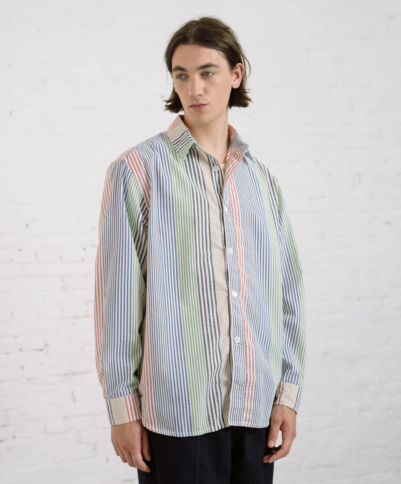 Afterthoughts Shirt - Seersucker Mix