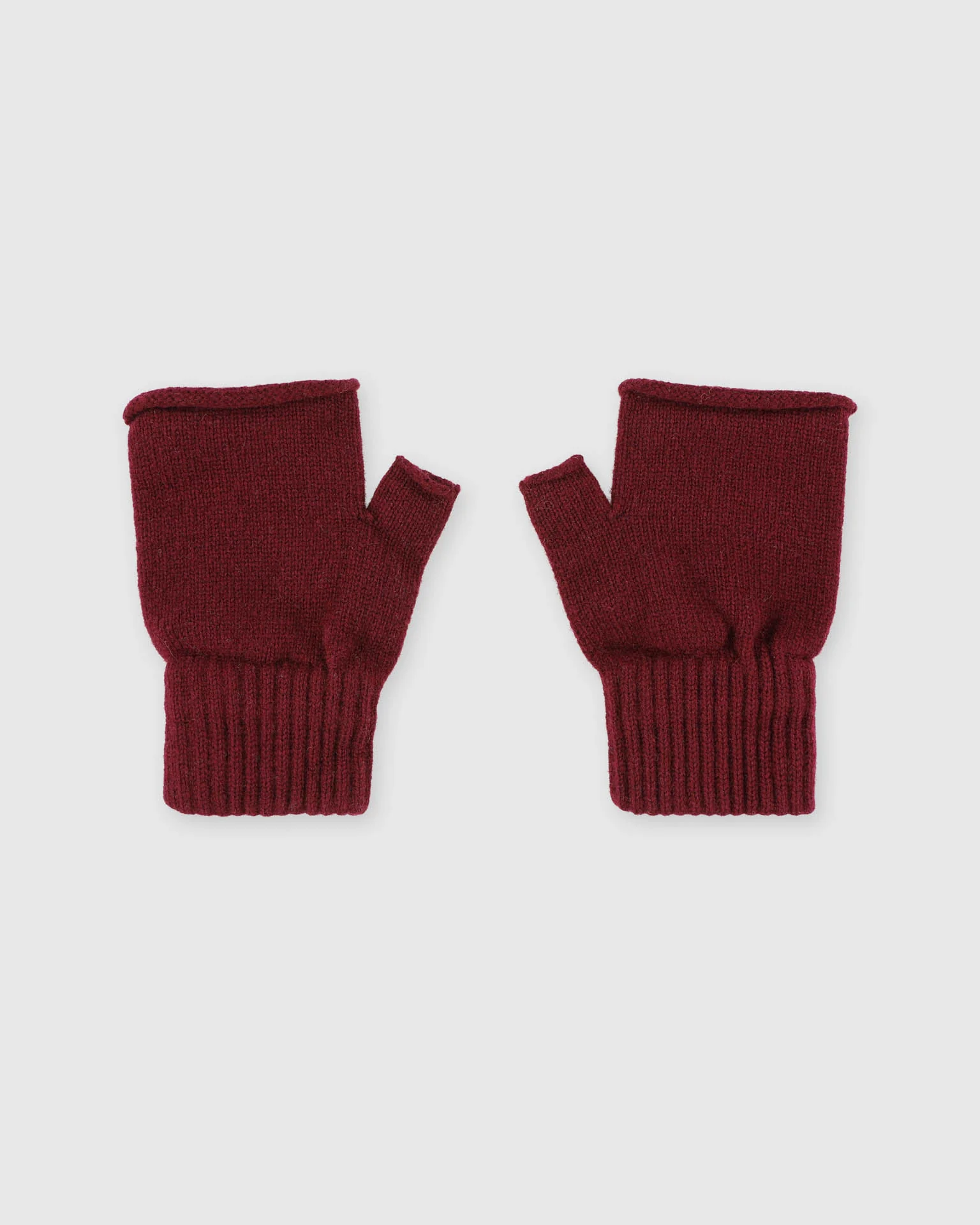Mittens No Fingers - Bordeaux