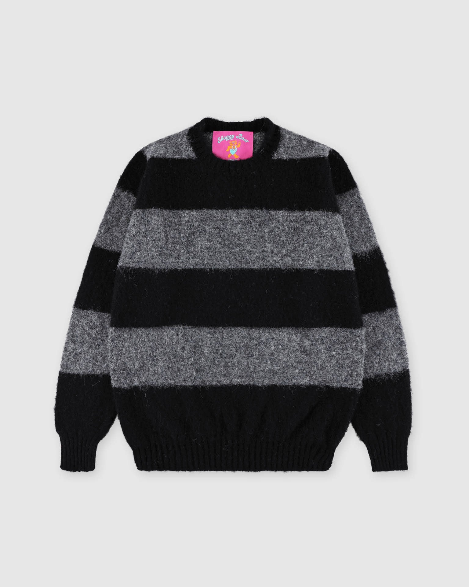 Shaggy Bear - Chunky Stripes - Blackish