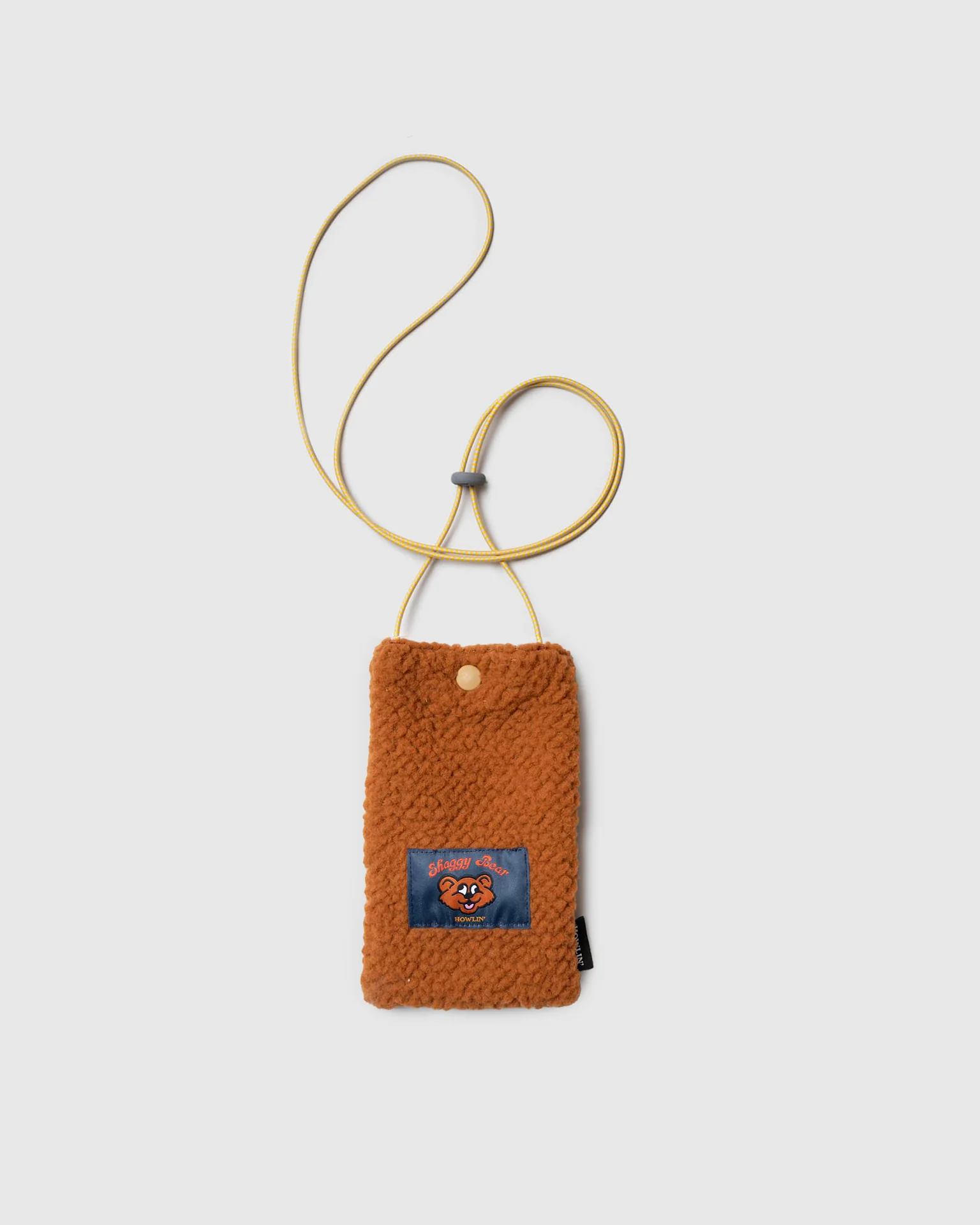 Shaggy Bear Pouch - Recycled Shearling Cognac