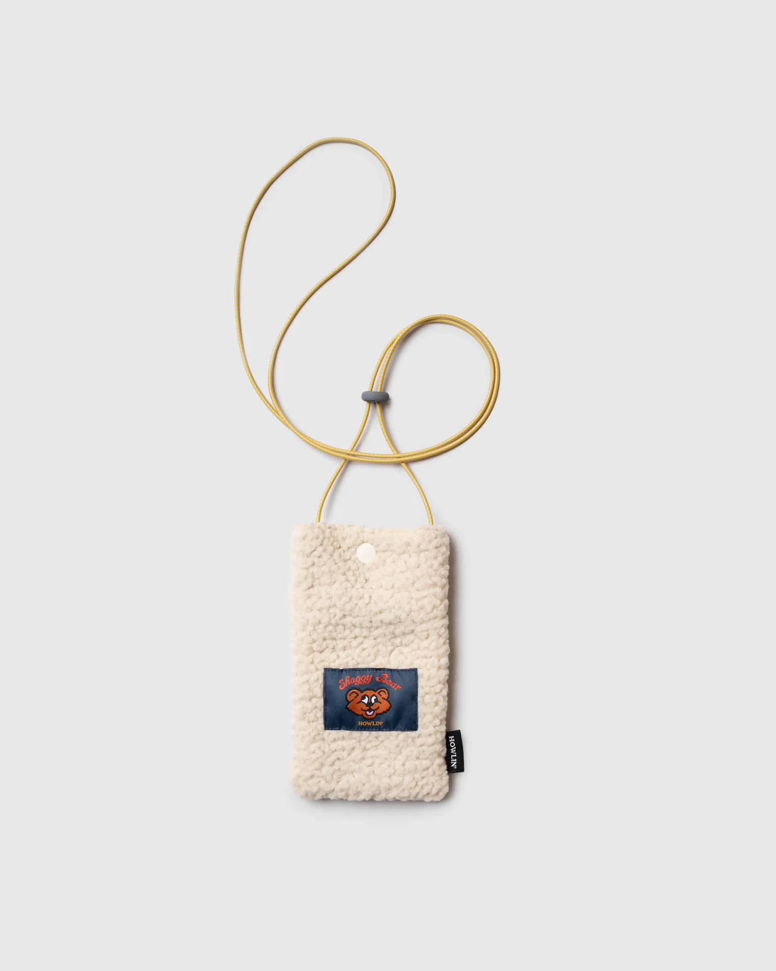Shaggy Bear Pouch - Recycled Shearling Ecru