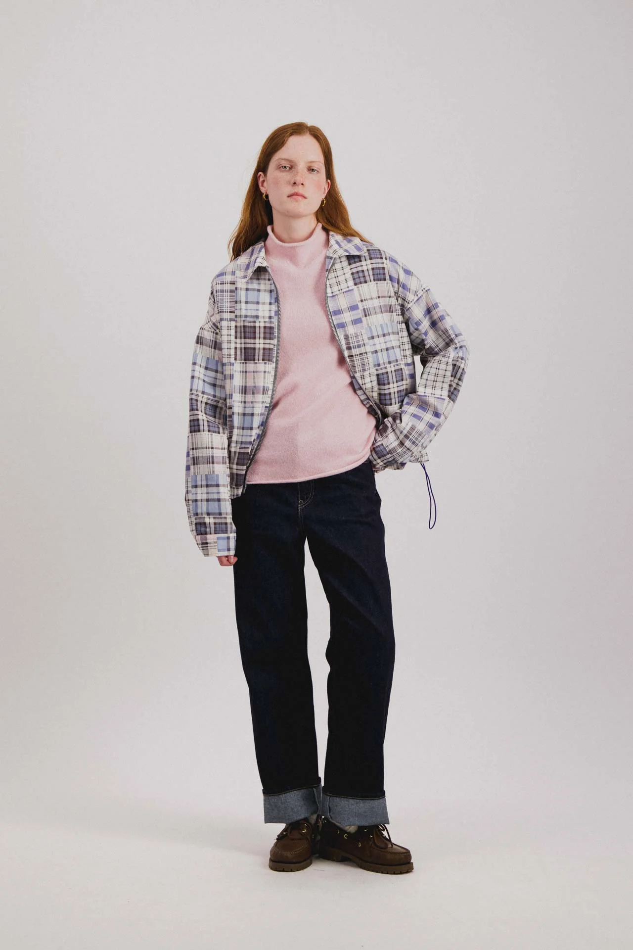 Boxy Swing Jacket For Women - Fantasy - Violet Madras Mix (Women)